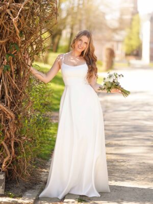 ASTRID I Robe en satin blanche TONIC 1